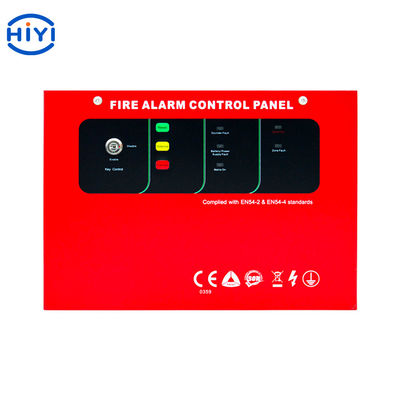 Painel de controle convencional do alarme de incêndio da zona EN54 24VDC do rádio 2